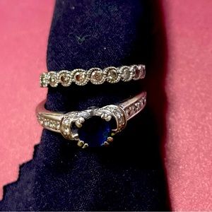 Engagement and wedding ring